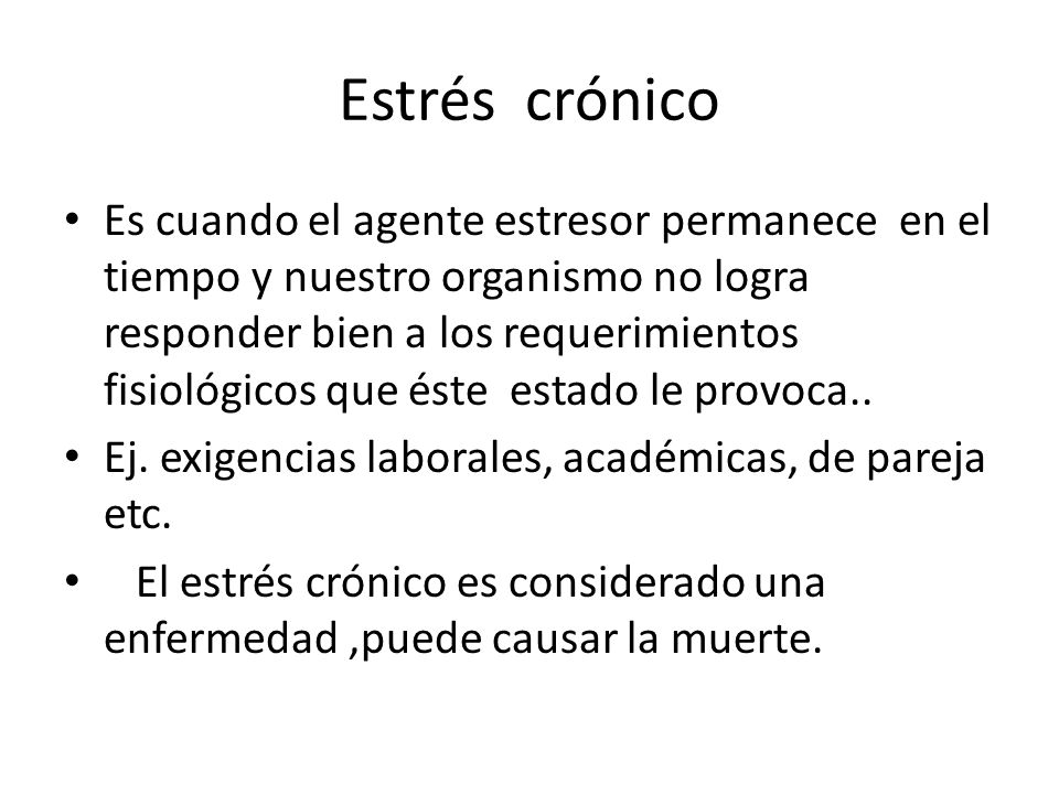 Hipertensión y estrés crónico Hipertensión y estrés crónico